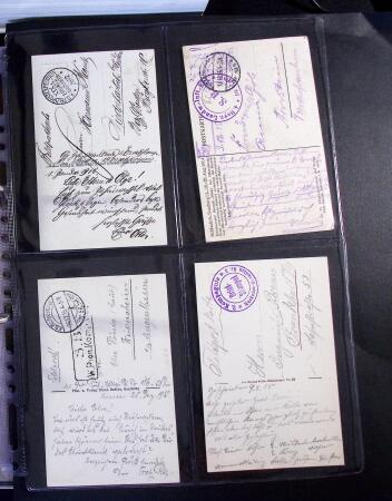 1914-1918 Un classeur avec envions 150 cartes postaux