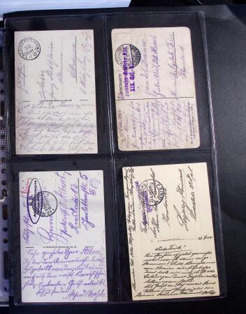 1914-1918 Un classeur avec envions 150 cartes postaux