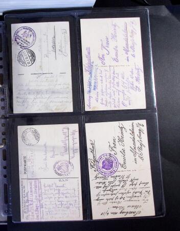 1914-1918 Un classeur avec envions 150 cartes postaux