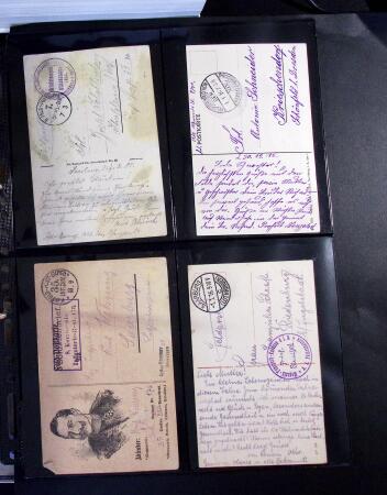 1914-1918 Un classeur avec envions 150 cartes postaux