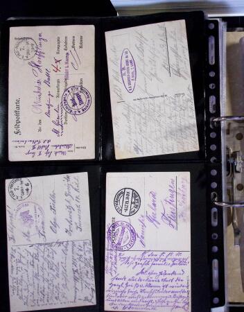1914-1918 Un classeur avec envions 150 cartes postaux