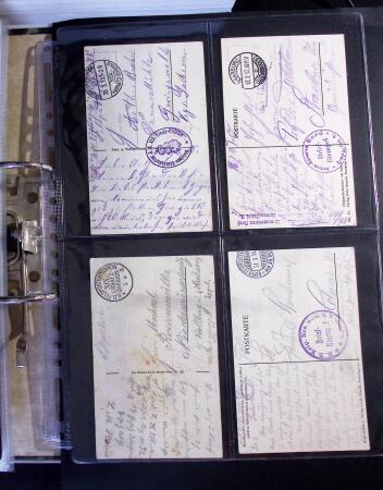 1914-1918 Un classeur avec envions 150 cartes postaux