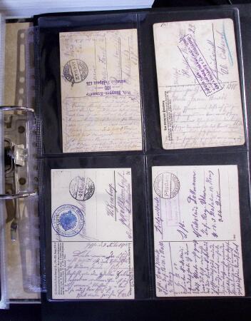 1914-1918 Un classeur avec envions 150 cartes postaux