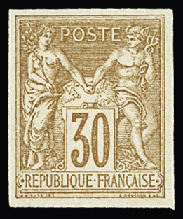 Tirage spécial de 1896 : Série complète de 11 valeurs