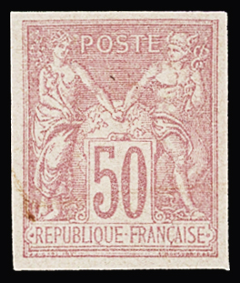Tirage spécial de 1896 : Série complète de 11 valeurs
