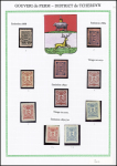 1888-1919 Mint and used collection mounted on six exhibition