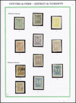 1888-1919 Mint and used collection mounted on six exhibition