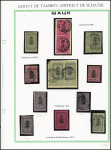 1871-1907 Mint & used collection mounted on four exhibition