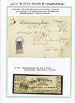 1889-95, Lot of five covers or cards comprising three