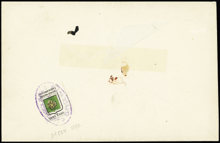 1890 (21 Sept) Envelope sent locally bearing on reverse