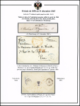 1859-64, Selection of 13 stampless PRE-PAID covers