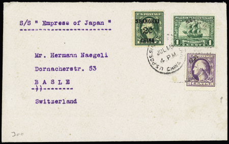 US POST IN CHINA - 1920-29, Three covers from Shanghai