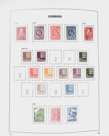 1851-1992 Mint (used in the classic period) collection in DAVO album, also Airmails, min.sheets, plus Feroe 1975-91 & Greenland 1935-92 & a few Danish Westindies, very fine