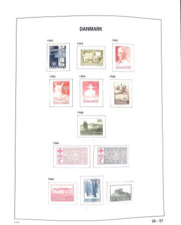 1851-1992 Mint (used in the classic period) collection in DAVO album, also Airmails, min.sheets, plus Feroe 1975-91 & Greenland 1935-92 & a few Danish Westindies, very fine