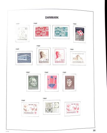 1851-1992 Mint (used in the classic period) collection in DAVO album, also Airmails, min.sheets, plus Feroe 1975-91 & Greenland 1935-92 & a few Danish Westindies, very fine
