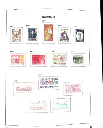 1851-1992 Mint (used in the classic period) collection in DAVO album, also Airmails, min.sheets, plus Feroe 1975-91 & Greenland 1935-92 & a few Danish Westindies, very fine