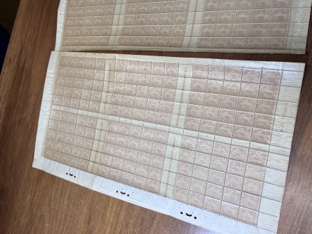 N°135 Semeuse 10c avec chiffres maigres, 2 feuilles