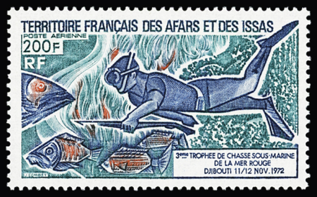 N°99b 200f. bleu-vert, vert bleu et rouge, non émis,