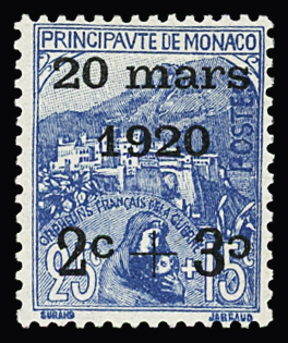 N°35a 2c. +3c s. 25c.+15c. variété deuxième c renversé,
