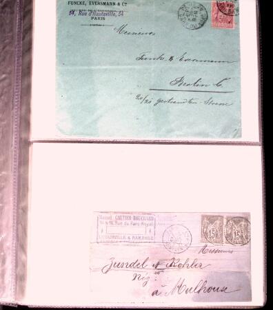 +38 lettres au type SAGE dont affts multicolores, entiers,