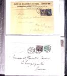+38 lettres au type SAGE dont affts multicolores, entiers,