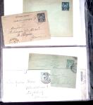 +38 lettres au type SAGE dont affts multicolores, entiers,