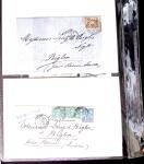 +38 lettres au type SAGE dont affts multicolores, entiers,