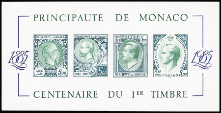 BF N°33b, Centenaire du 1er timbre de Monaco, variété