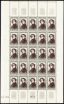 N°891/896, Célébrités Françaises en feuilles de