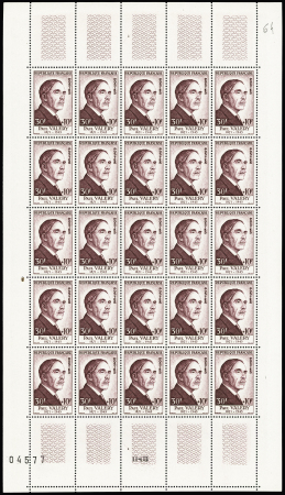 N°989/994, Célébrités Françaises en feuilles de