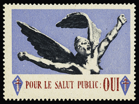 DE GAULLE Vignette pour le salut public, neuve **, TB.