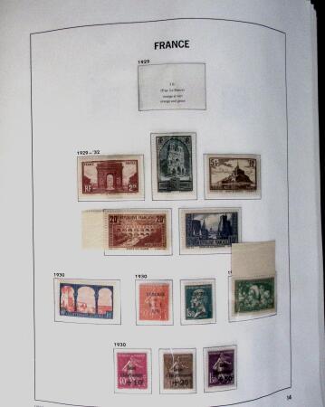 1849-1992, Collection de timbres neufs de France (oblitérés
