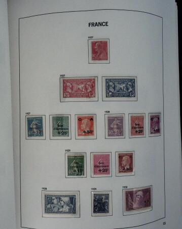 1849-1992, Collection de timbres neufs de France (oblitérés