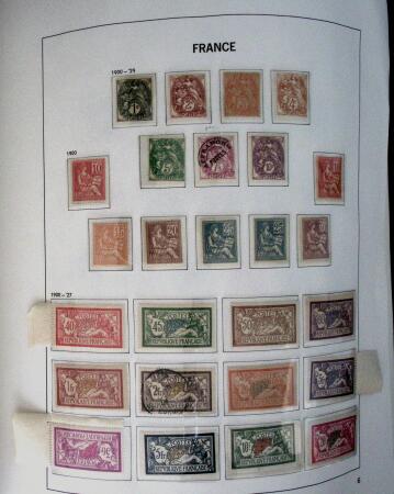 1849-1992, Collection de timbres neufs de France (oblitérés