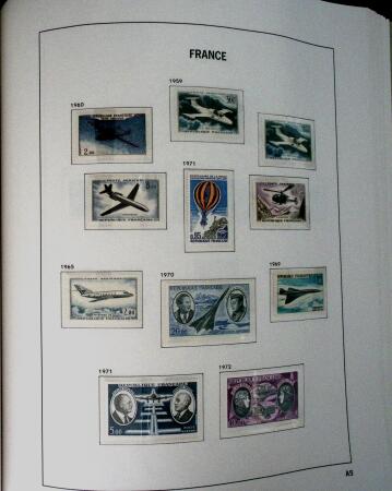 1849-1992, Collection de timbres neufs de France (oblitérés