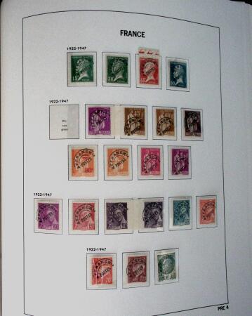 1849-1992, Collection de timbres neufs de France (oblitérés