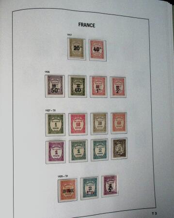 1849-1992, Collection de timbres neufs de France (oblitérés