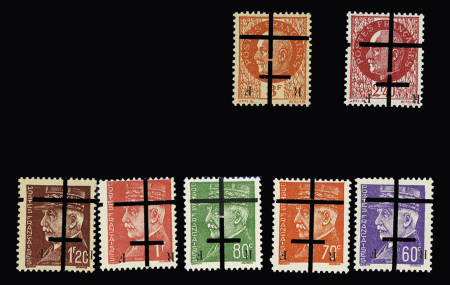 LILLE NON EMIS N°5, 7,8, 10, 11, 13, 14 variété