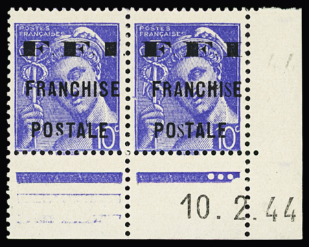 MAURIAC N°1M variété petit S tenant sur normal,