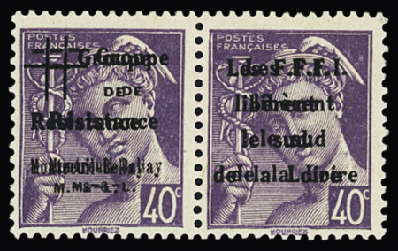 MONTREUIL BELLAY paire du N°31M, variété double