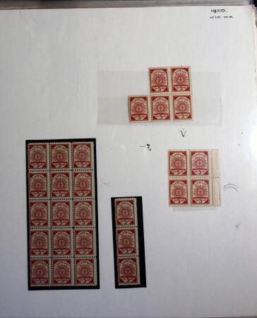 1918-1930, Chiefly mint collection with mostly 1918