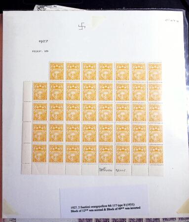 1918-1930, Chiefly mint collection with mostly 1918