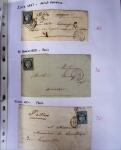 1849-1955, 218 lettres et cartes avec timbres seuls,