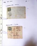 1849-1955, 218 lettres et cartes avec timbres seuls,
