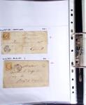 1849-1955, 218 lettres et cartes avec timbres seuls,