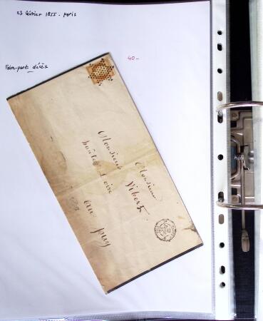 1849-1955, 218 lettres et cartes avec timbres seuls,