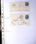 1849-1955, 218 lettres et cartes avec timbres seuls,