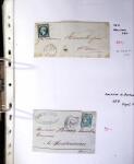 1849-1955, 218 lettres et cartes avec timbres seuls,