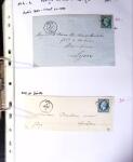 1849-1955, 218 lettres et cartes avec timbres seuls,