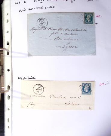 1849-1955, 218 lettres et cartes avec timbres seuls,